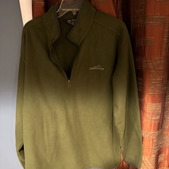 Eddie Bauer - Men's Brown & Green Fleece XXL - Picture 4 of 7